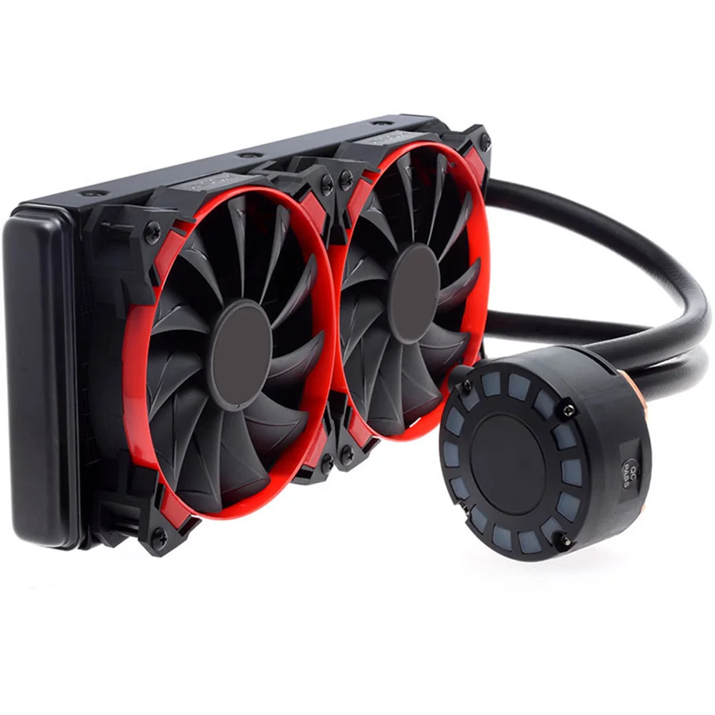

New Hot 240L CPU RGB LED Water Liquid Cooler Cooling Radiator Fan Heatsink Multi-platform Q99