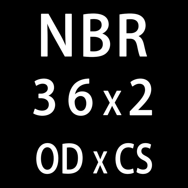 20 шт./лот резиновым кольцом черный NBR уплотнительное кольцо 2 мм Толщина OD31/32/33/34/35/36/38/40*2 мм колцеобразное уплотнение прокладки масло уплотнительные кольца шайба - Цвет: OD36mm