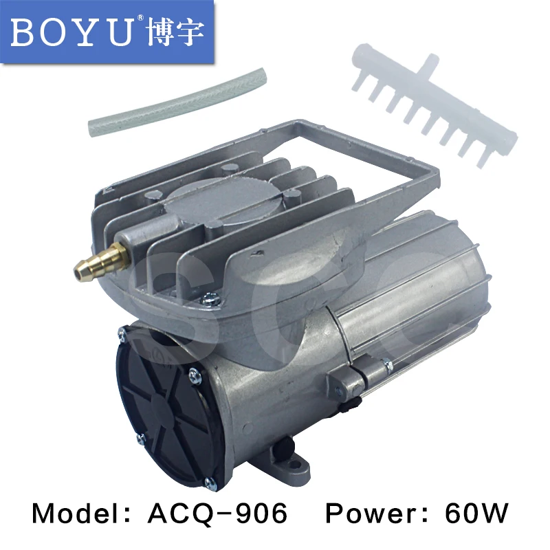 BOYU ACQ-906 ACQ906 DC12V 0.12MPA воздушный насос 60 Вт электромагнитный насос для аквариума пруд аквапоника Гидропоника