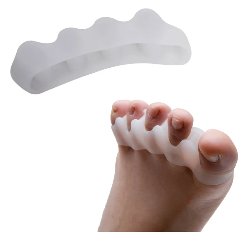 Silicone Toe Separator Foot Finger Care Toe Straightener Gel Separators