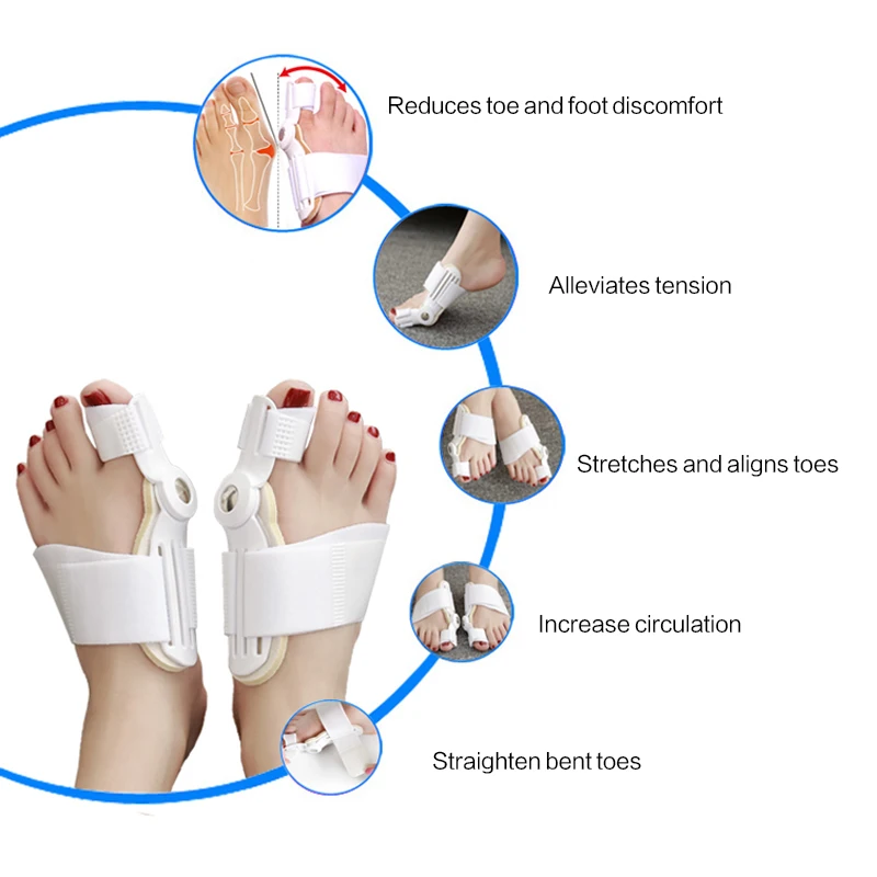 Hallux Valgus Orthotics Big Toe Corrector Foot Pain Relief Feet Care Bone Bunion Corrector Night And Day Used Splint Pedicure