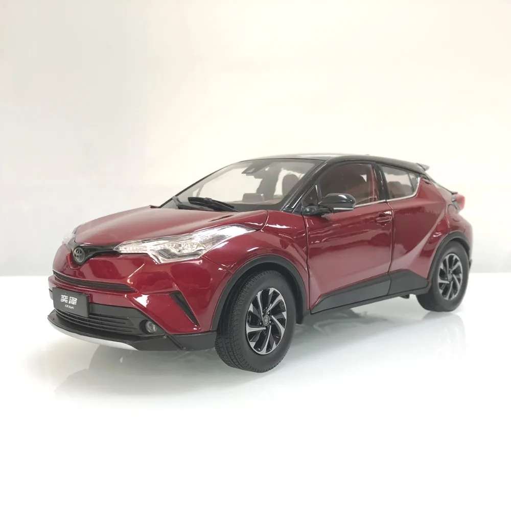 1:18 литье под давлением модель для Toyota IZOA C-HR красная Игрушечная машина из сплава миниатюрная коллекция подарки CHR C HR