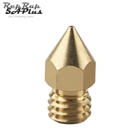 1 шт. Mk8 сопла насадка головы экструдера 0.2 мм 0.3 мм 0.4 мм 0.5 мм / насадка принтера медная сопла факультативная для 1.75 мм Mk8 Makerbot 3d принтер экструдер 3D-принтеры - изображение