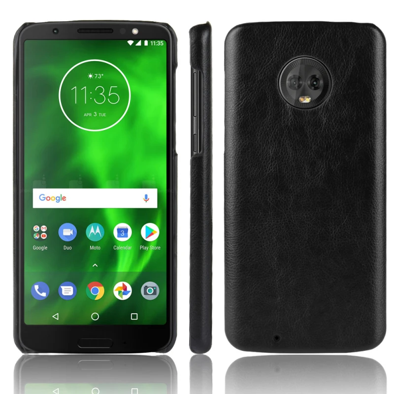 MOTO G6 G6Plus Litchi pattern PU leather+PC hard case_1