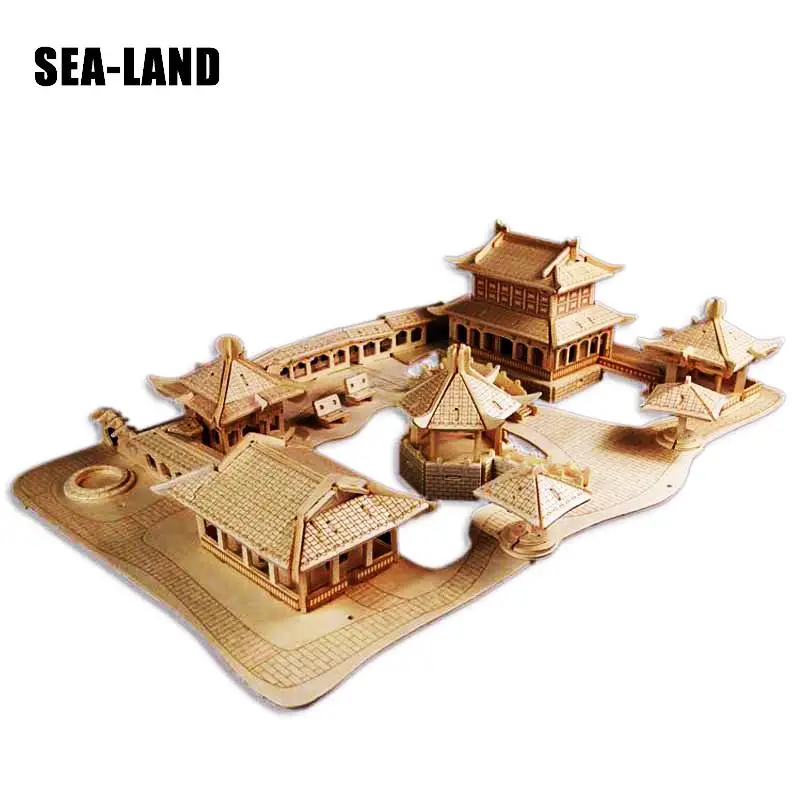 

Toy For Children Of 3D Wooden Puzzle The Suzhou Classical Gardens A Diy Kids Toy Also For Adult A Good Gift Of High Quality Wood