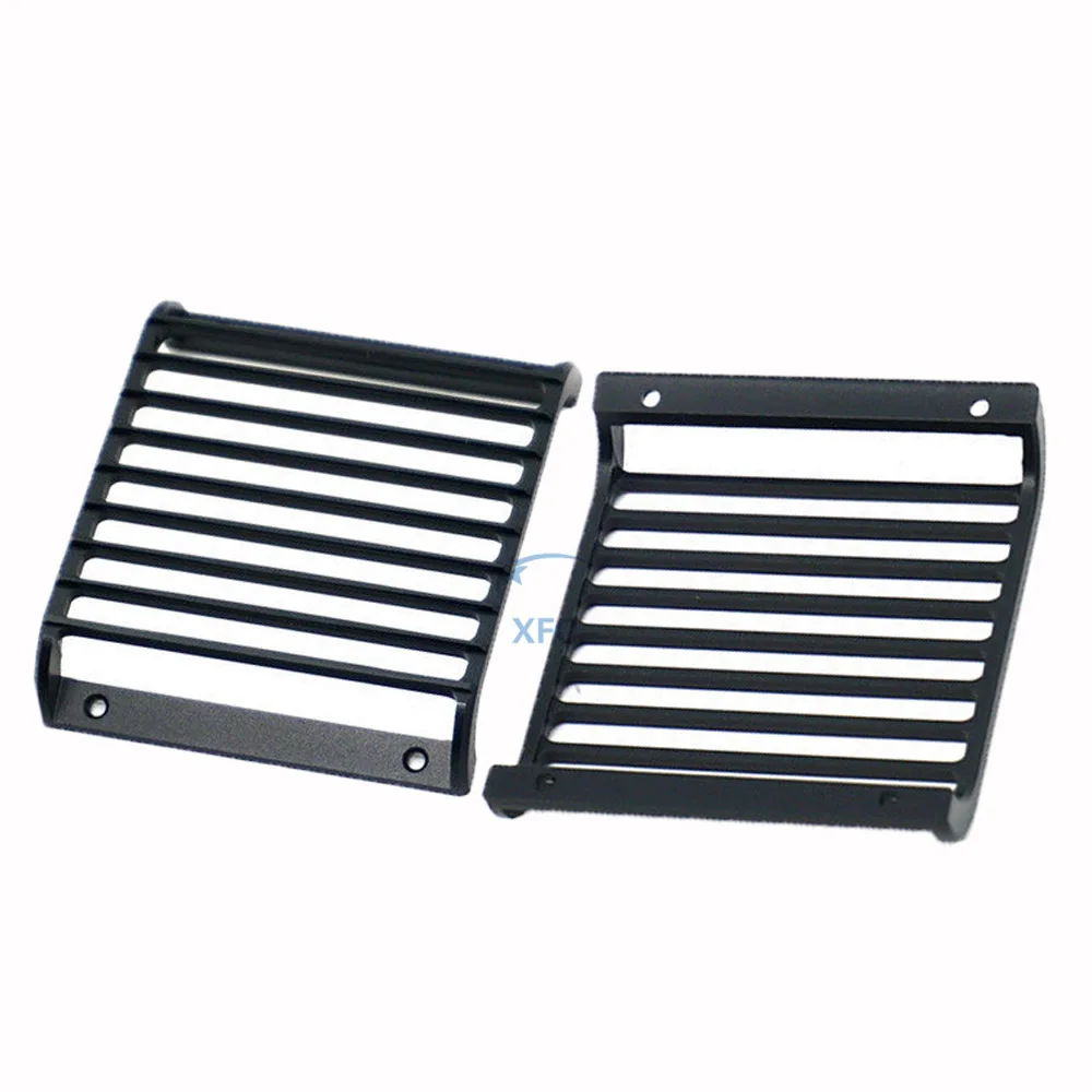 2pcs Metal Front Light Guards Grille Headlight Cover Guard For 1/10 RC Crawler Car Traxxas TRX4 TRX-4