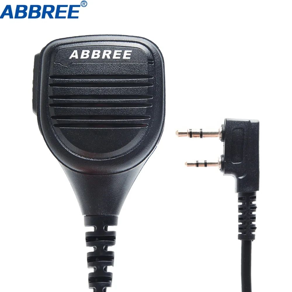 ABBREE AR-760 PTT непромокаемые плеча Динамик микрофон для Kenwood TYT Baofeng двухстороннее радио UV-5R BF-888S UV-82 иди и болтай Walkie Talkie