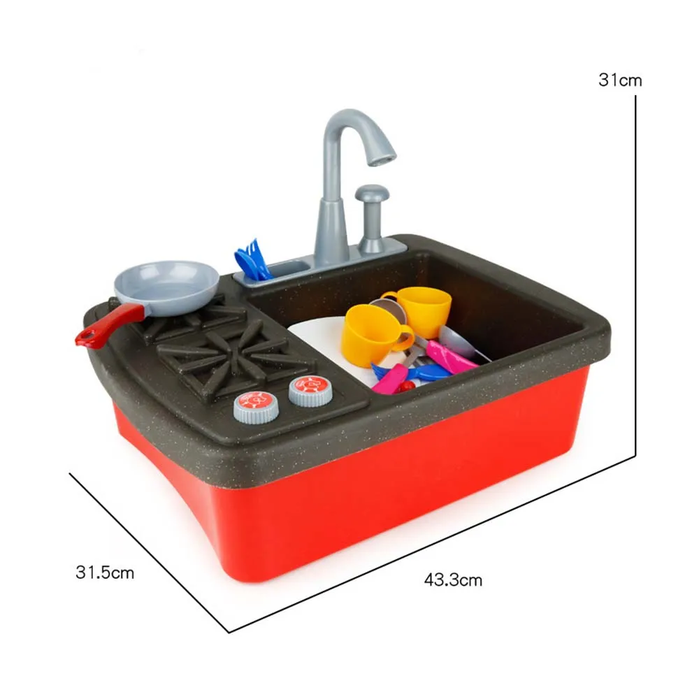 Мытье кухонной посуды чистящий набор раковина всплеск изоляция для мойки и плиты ролевые игры игрушки Развивающие головоломки игрушки набор для детей
