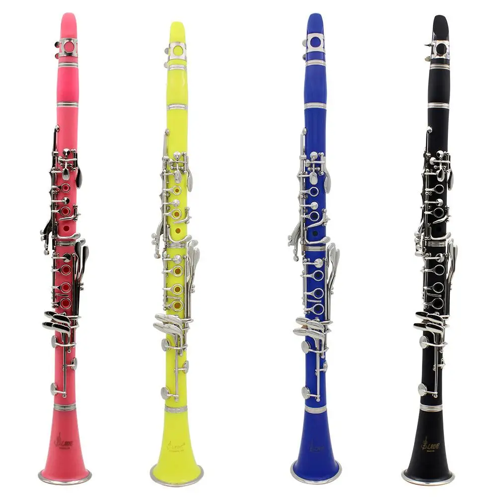 

17-Key Dual Tube Bb Clarinet Copper Nickel Coated Keys + Care Kit + Reeds + Case