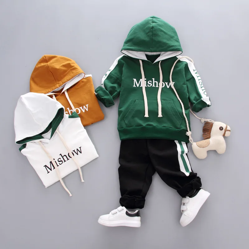 

Children's leisure suits Child Boy Clothing Sets 2018 Autumn Spring Long Sleeve Toddler Outfit Children Clothing Set