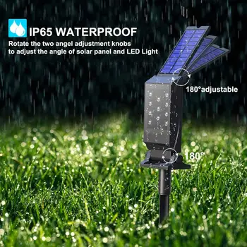 

Solar Spotlight 11 LED Bulbs Waterproof Solar Landscape Light Outdoor for Patio Pool Yard Driveway #5