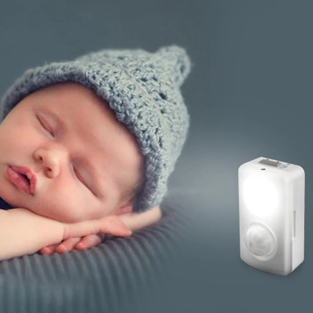 

MUQGEW Body Infrared Sensor Intelligent Lamps Control Smart Night Light Induction Sensor Control Bedroom night Light baby Bed