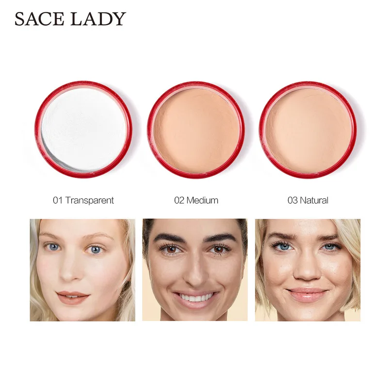 

1PC Powder Professional Translucent Makeup Face Loose Powder Matte Finish Transparent Setting Oil-control Compact Cosmetic TSLM1