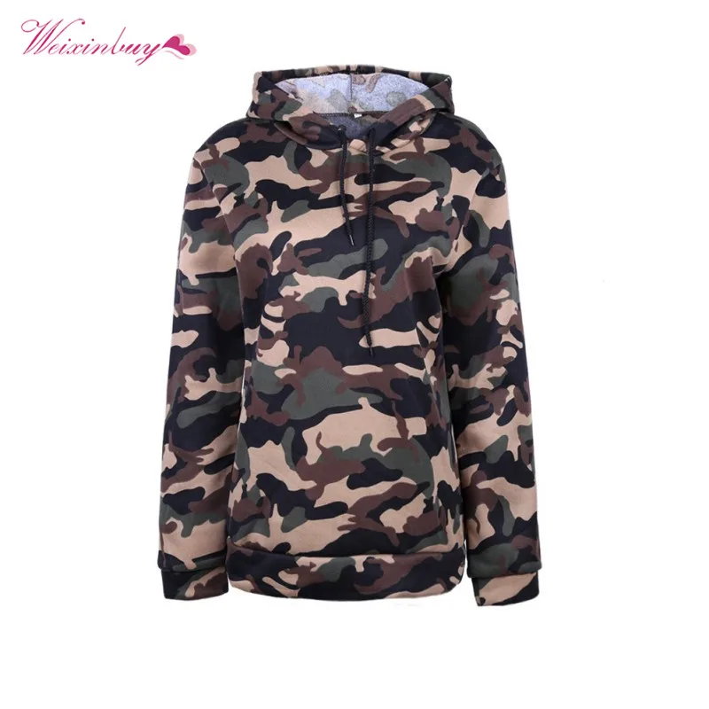 Aliexpress.com : Buy Women's Plus velvet camouflage hooded