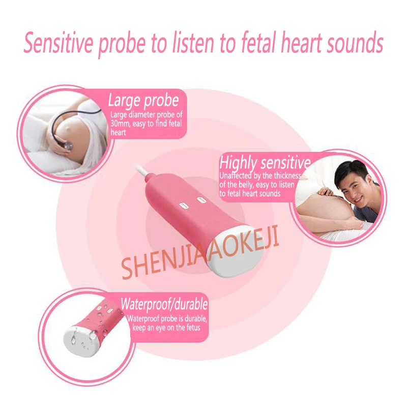 Частота сердечных сокращений плода фетальный детектор беременных женщин, бытовая техника устройства ухода непрерывная работа плода датчик работы сердца