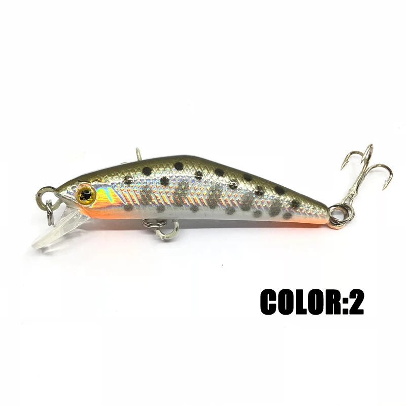 1Pcs 4.5cm 2.85g Fishing Lures Laser Minnow Fishing Bait Aritificial Hard Bait Crankbait Wobbler Plastic Fish 1Pcs 4.5cm 2.85g Fishing Lures Laser Minnow Fishing Bait Aritificial Hard Bait Crankbait Wobbler Plastic Fish