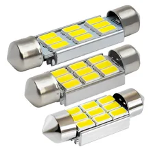 Festoon CANBUS Авто лампы 36 мм/39 мм/41 мм C10W C5W 9 SMD 5630 5730 светодиодный ошибок автомобиля гирлянда для внутреннего купола лампочки не ошибка белый 12V