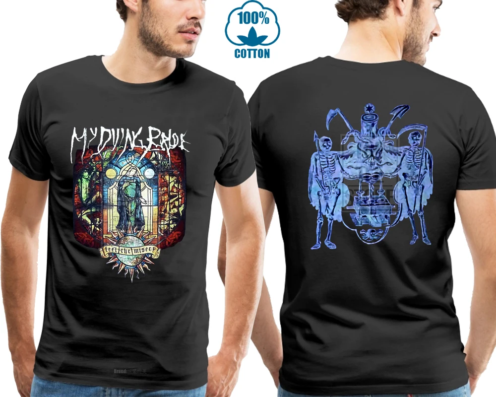 Футболка с надписью My Dying Bride Feel The Misery размеры S M L Xl Официальная футболка