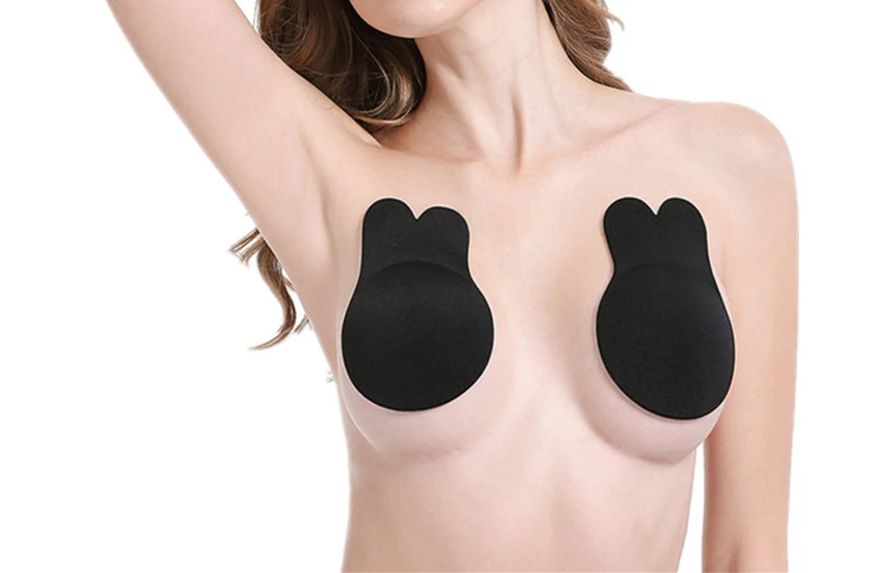 4 2pcs Bikini Pads Swimwear Women Bra Self Adhesive Silicone Push Up Lifting Chest Sticker 2019 Swimsuit Nipple Cover Bikinis 