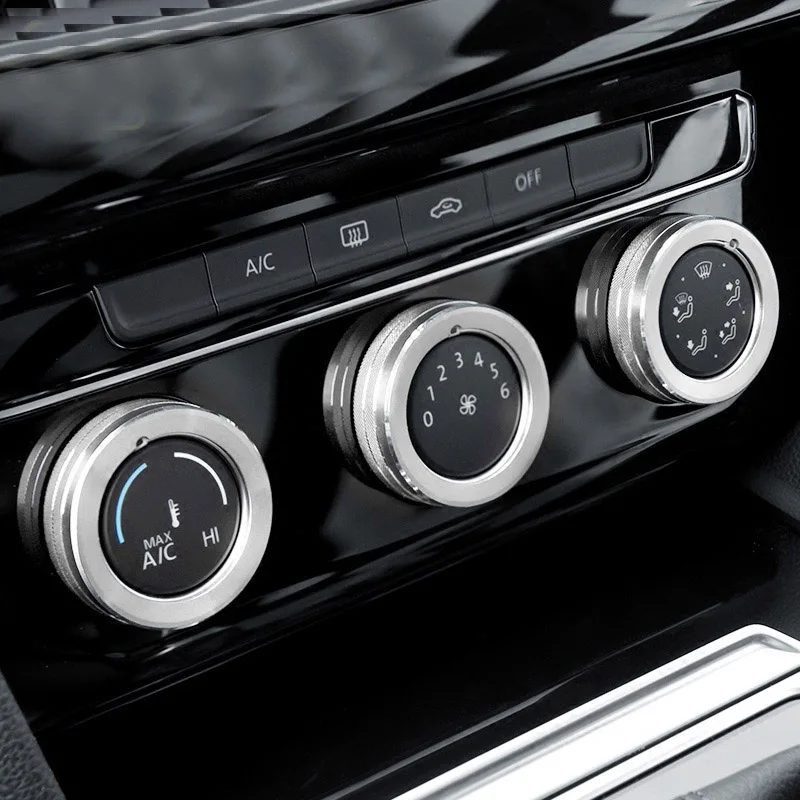 Kopen Auto stickers voor Passat B8 Golf 7 7. 5 passat b8 variant Interieur wijziging airconditioning knop decoratie accessoires
