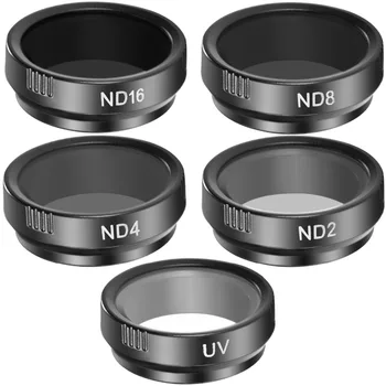 

Neewer 5 Pcs Cinematic Filter Set for GoPro Hero 4 3+/Production Aerial Filming:UV ND2 ND4 ND8 ND16 Filters