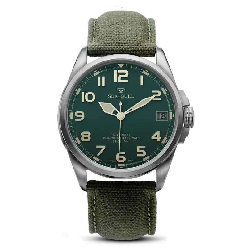 D813.518 Automatic Mechanical Men’s Watch Self Winding(Green Dial)