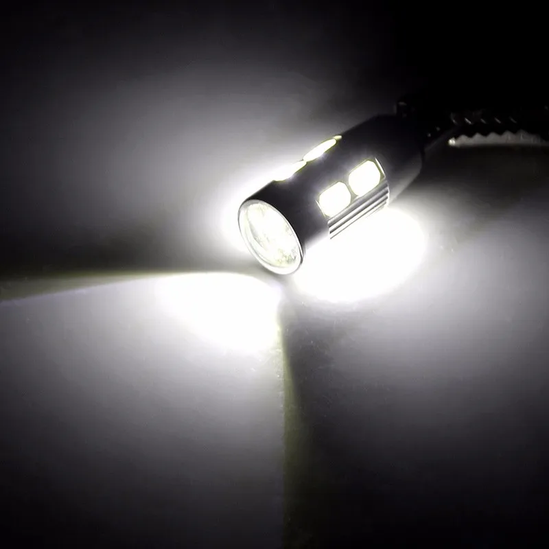 2 шт. Автомобильные светодиодные лампы T10 W5W 10SMD для указателей поворота и заднего