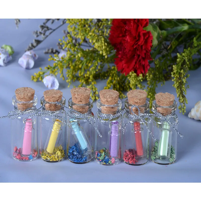 40x Bulk Wholesale Empty Small Message Glass Bottles Vials With Cork