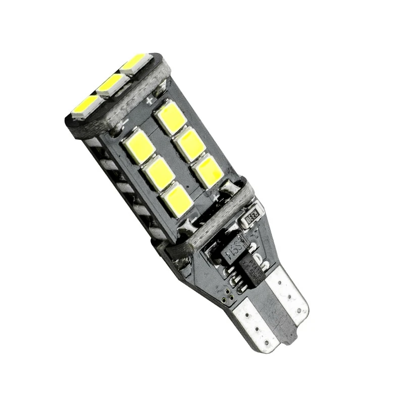 100 шт. T15 W16W WY16W 15 SMD 2835 Светодиодный автомобильный стоп сигнал 15SMD CANBUS безошибочный