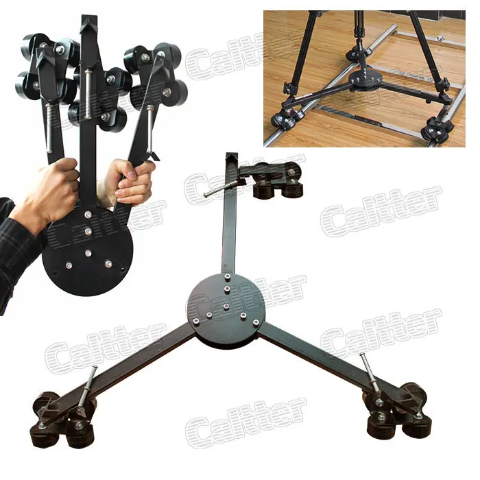 150 kg Load Camera Video Tripod Slider Tripod Dolly Track Tracking