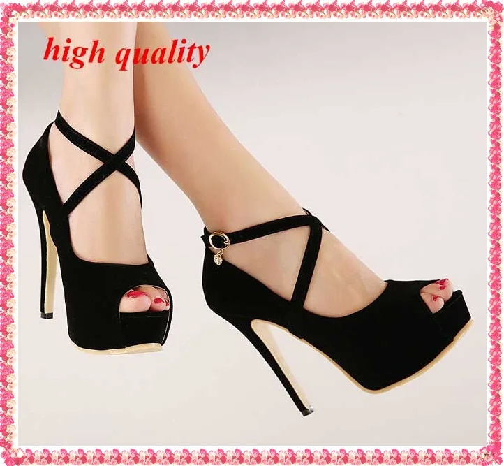 ankle strap platform heel