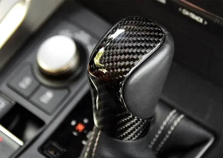 

Carbon Fiber Shift Knob Upgrade Cap Cover Trim For Lexus NX RX NX200t NX300h F-Sport RX200t RX350 RX450h
