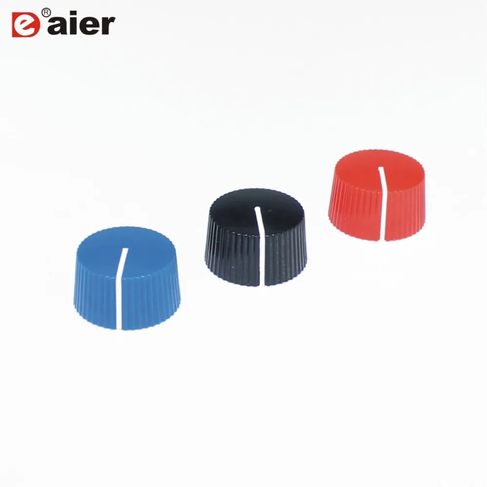 

100PCS KN-7074 serrated round pointer potentiometer knob with thread