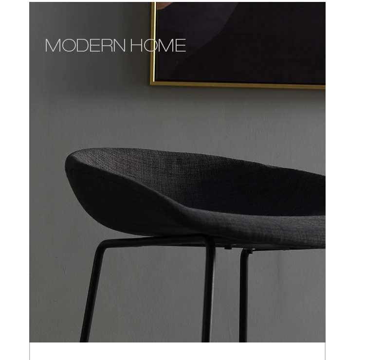Современный классический дизайн, модный популярный роскошный мягкий чехол, тканевый мягкий кухонный комн, красочный барный стул