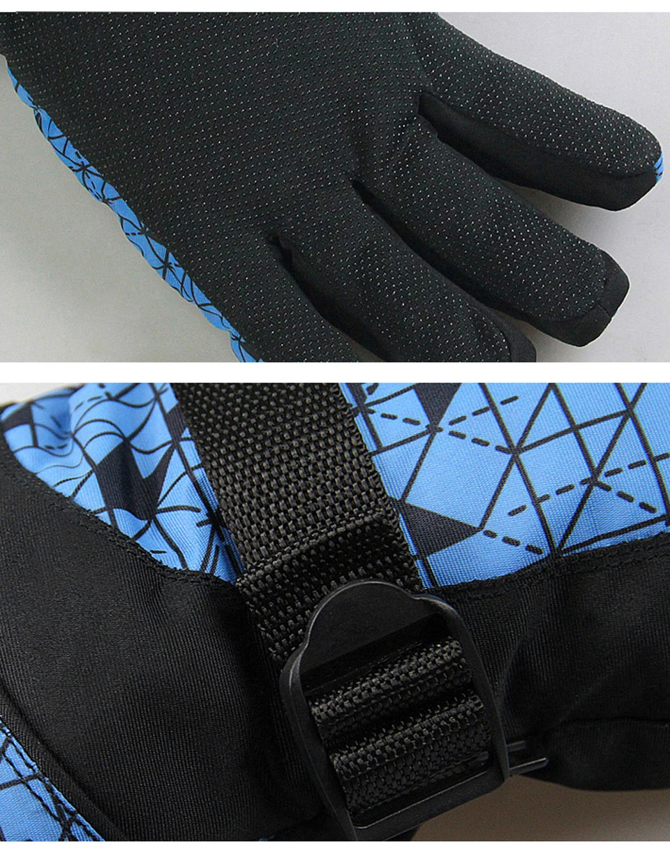 Мужские и женские перчатки для сноуборда, дышащие лыжные перчатки для спорта на открытом воздухе, зимние теплые ветрозащитные мотоциклетные перчатки, 3 размера
