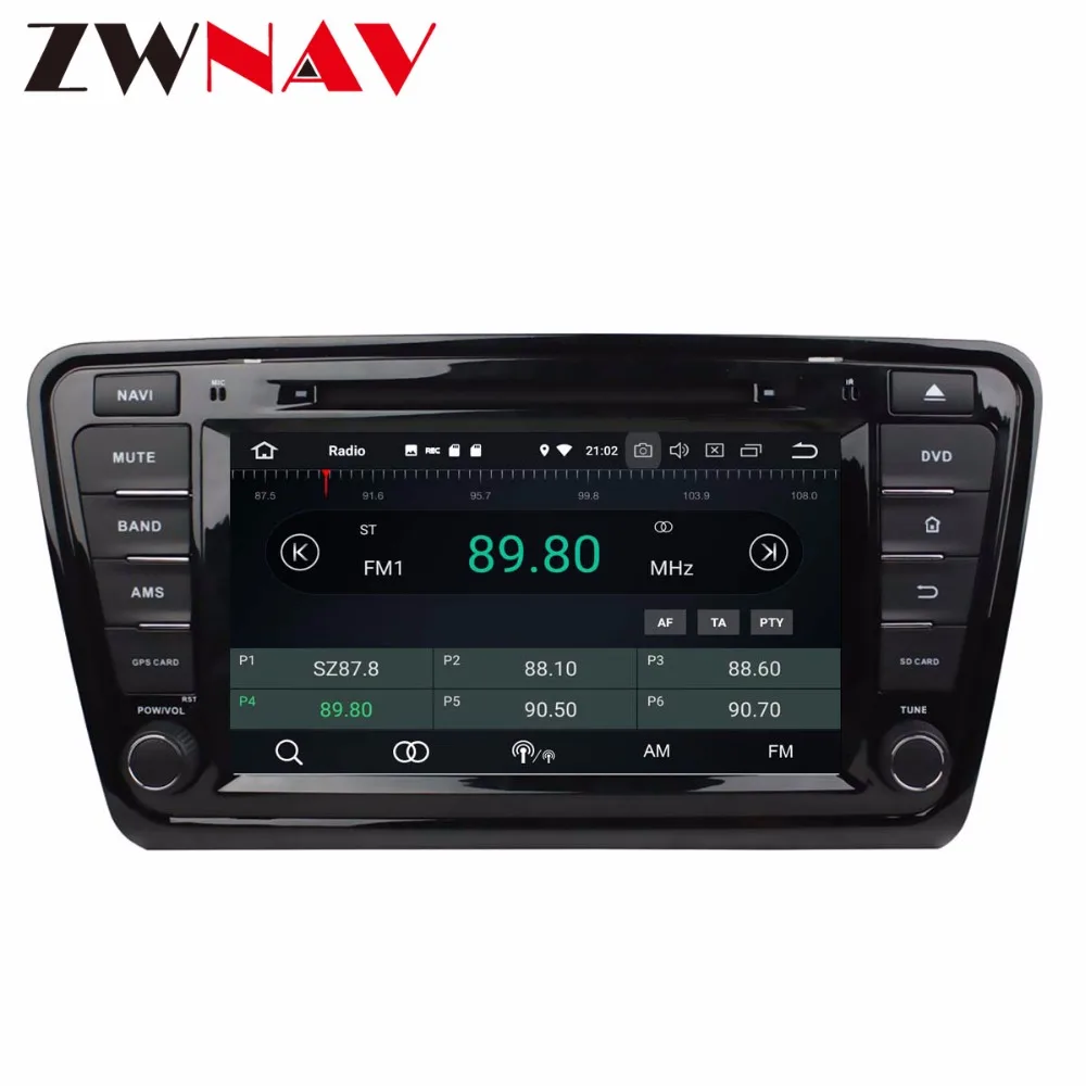 Excellent 4G+32G android 8.0 car dvd player head unit for VW OCTAVIA 2014 -2016 multimedia player car radio stereo gps navigation BT wifi 2