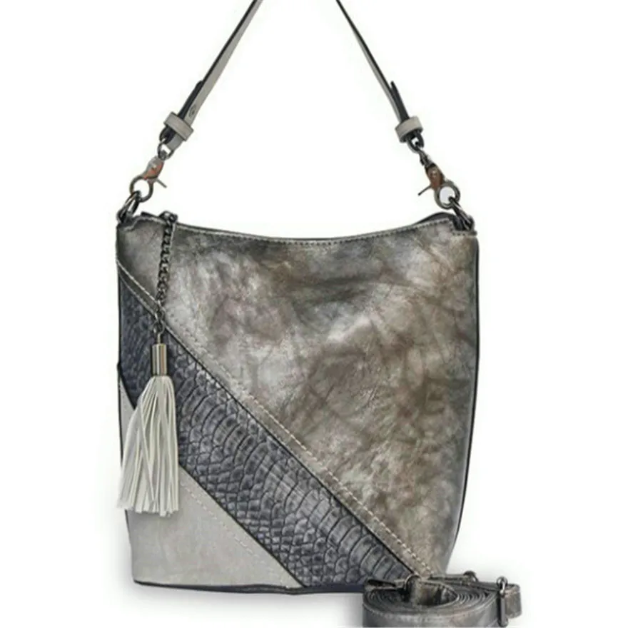 

Snake Pattern Women Tote Handbag Chic Europe And America Style Splice Side Bags Small For Ladies General Shoulder Street Bag