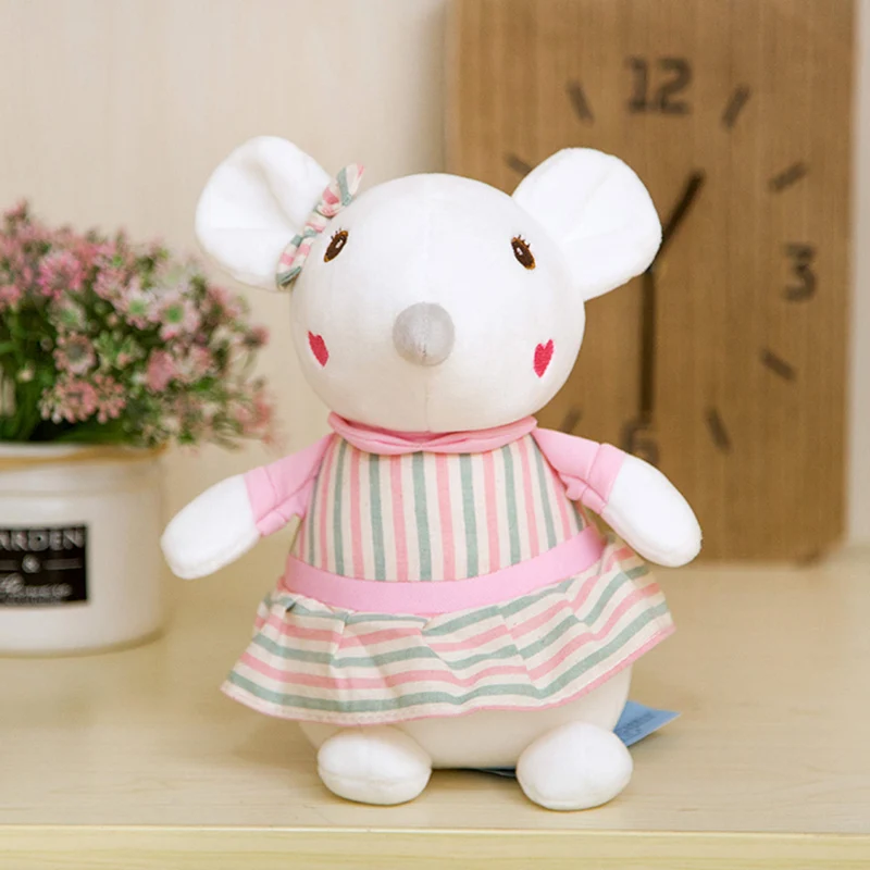 25 см милая пара мышка плюшевая игрушка мягкая животная кукла-Хомяк Kawaii подарок на день рождения для детей прекрасный подарок на день Святого Валентина