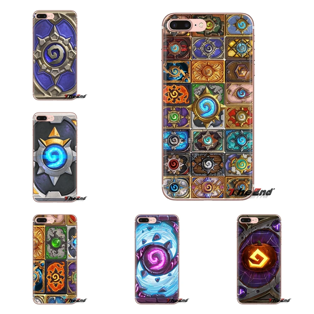

For iPod Touch Apple iPhone 4 4S 5 5S SE 5C 6 6S 7 8 X XR XS Plus MAX Transparent Soft Shell Covers game Hearthstone card