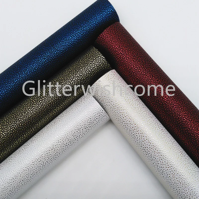 

Glitterwishcome 21X29CM A4 Size Vinyl For Bows Embossed Caviar Leather Fabirc Faux Leather Sheets for Bows, GM013B