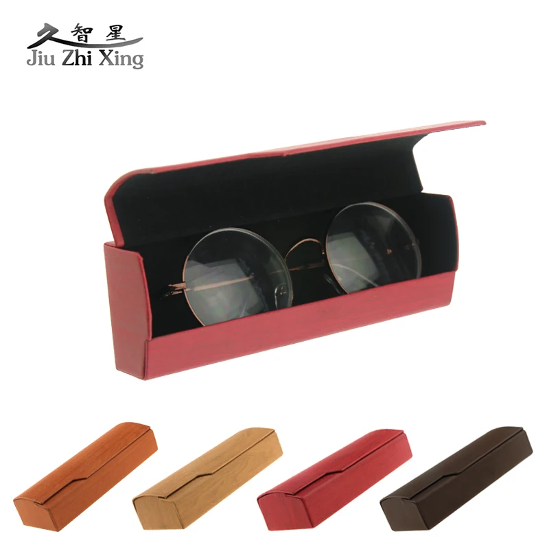 

JIU ZHI XING Fashion Glasses Eyewear Case Handmade Solid Squares Spectacle Case Women Men Sunglasses Reading Glasses Box 3-JZX