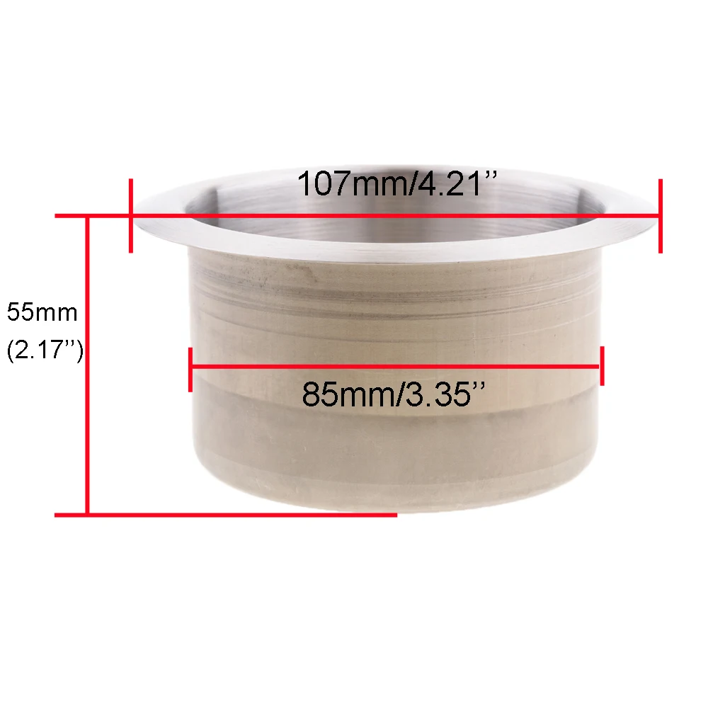 2 Pieces Recessed Cup Drink Holder for Marine Boat RV Camper 85mm+90mm