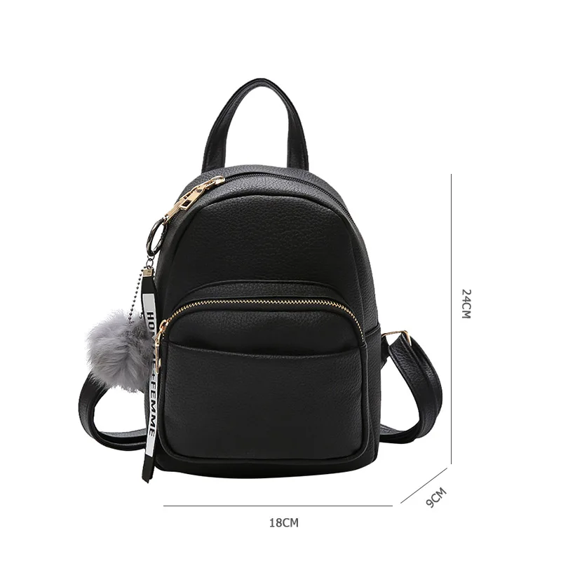 Миниатюрные женские рюкзаки Wobag из мягкой искусственной кожи школьные ранцы с