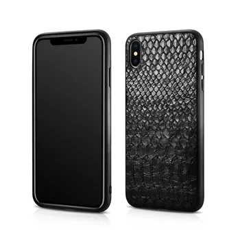 

2019 High Quality Super Cool Python Pattern Leather Case For iPhoneX XS Back Case Cover For iPhoneXR XS MAX Best Choice For Gift