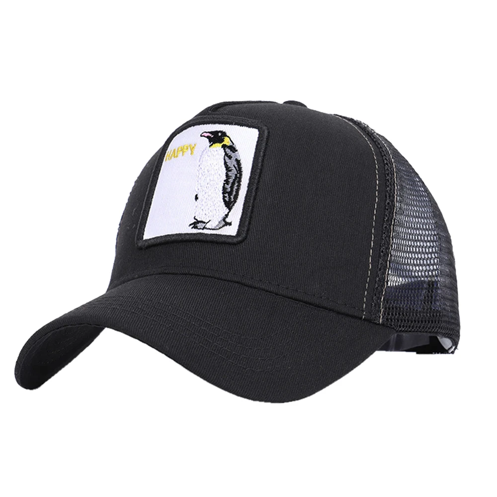 

Animal Embroidery Pattern Baseball Cap Men Hip Hop Hats Summer Outdoor Sport Adjustable Caps Women Black Cotton Unisex Sheep