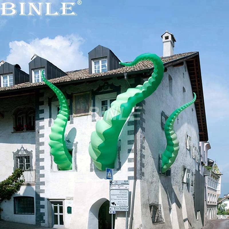 Us 280 0 Most Popular Rooftop Window Halloween Decorations Giant Inflatable Octopus Tentacles Inflatable Octopus Feet For Event In Inflatable