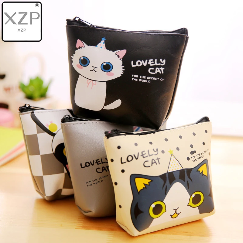 Кошелек для монет XZP 2019 женский милый мультяшный Кот модный кошелек чехол с