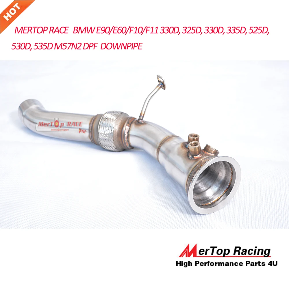 MERTOP гонки 2,5 ''E90/E60/F10/F11 330D 325D 335D 525D 530D 535D M57N2 DPF водосточная труба