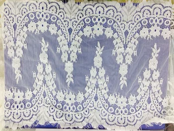 

Gorgeous High Quality African French Eyelash Flower Lace Trim Ribbon DIY Garment Accessories 3Meters/pc Trimmings