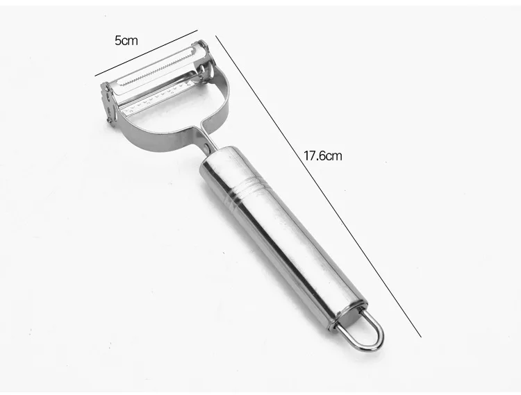 Нож для пилинга из нержавеющей стали многофункциональный станок для смайликов фруктовая и овощная дыня для Картофелечистки с двойной головкой
